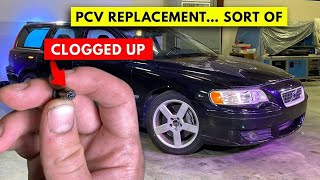 My Rare Volvo V70R Has A *Clogged* Artery!  PCV System Replacement.