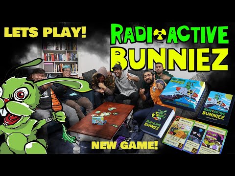 RADIOACTIVE BUNNIEZ! New 2021 Card Game ! First Playthrough