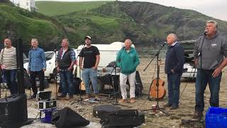 Port Isaac’s Fisherman’s Friends singing Santiana 2018