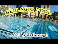 BELLAGIO LAS VEGAS POOLS WALKTHROUGH 2021 | Best Pool in Las Vegas
