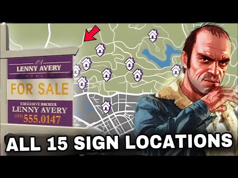All Lenny Avery's Sign Locations - Collectible GTA 5