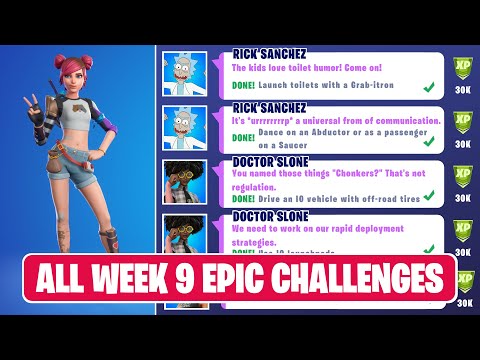 All Week 9 Epic Quest Challenges Guide! - Fortnite Chapter 2 Season 7