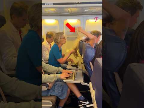 Instant Karma Hits Rude Girl on the Plane! #shorts