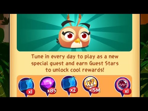 Angry Birds Pop - Todays Daily Guest Star Dahlia (85 gem win on 2nd star)