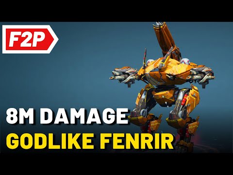Fenrir Subduer Damper deals 8.4 Million Damage - War Robots F2P