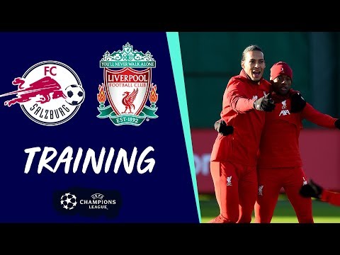 リバプールのチャンピオンズリーグ練習｜FCザルツブルク (Liverpool's Champions League training | FC Salzburg)
