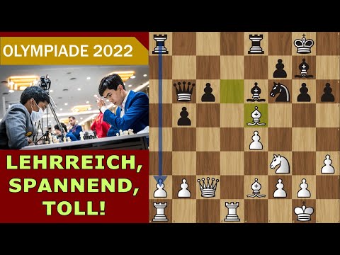Die QUETSCH-FESSEL | Praggnanandhaa vs Sindarov | Schacholympiade Ind2 vs USB Runde 10