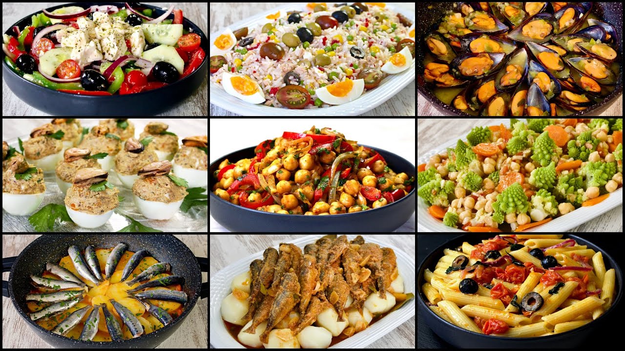 Many ideas for cooking! ...11 MEDITERRANEAN DIET RECIPES Week Plan. Episode 3