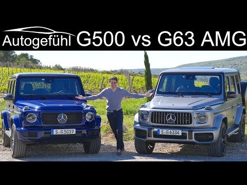 Mercedes G-Class G550 (500) vs G63 AMG FULL REVIEW comparison test GClass G-Klasse 2019 - Autogefühl