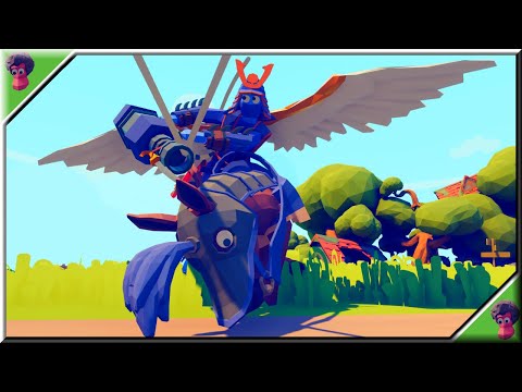 Wing Harpoon Rider vs Every Unit (part1/2) - TABS Original Mod