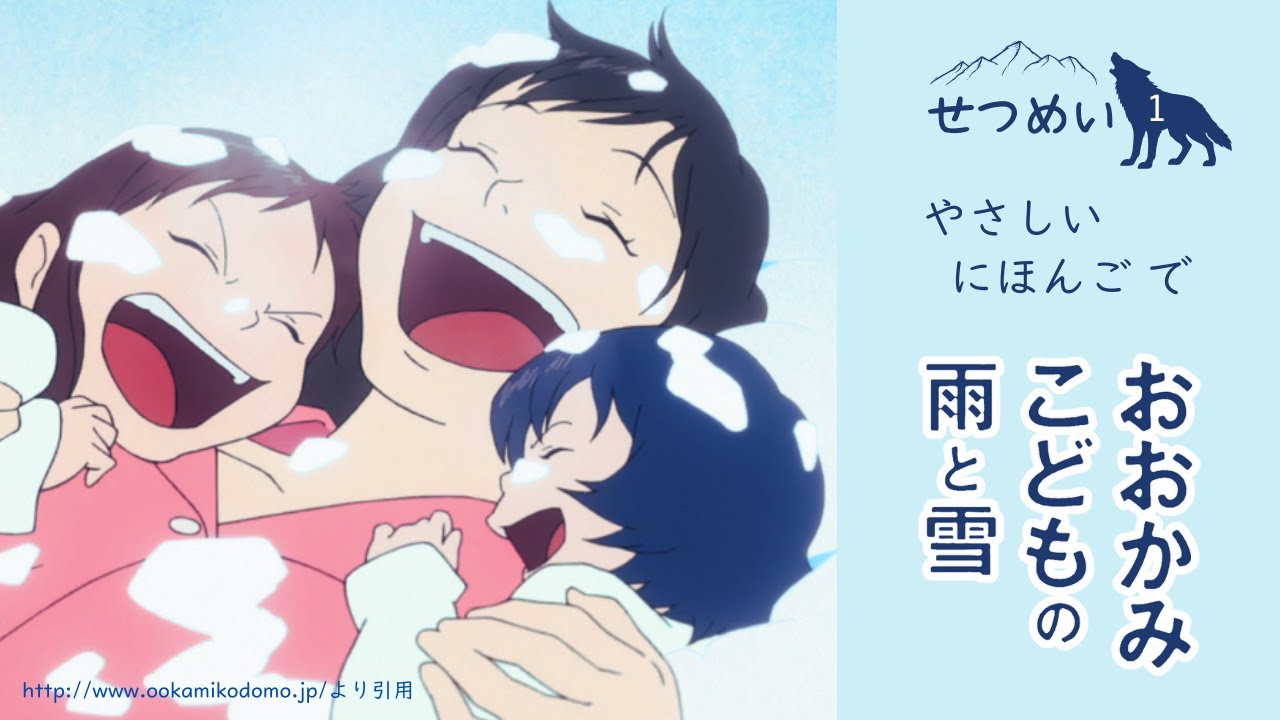 Wolf Children: Easy Japanese Reading & Explanation  (JLPT N4/N5, Part 1)