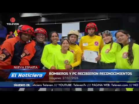 Bomberos y PC recibieron condecoraciones - El Noticiero emisión meridiana 30/07/26