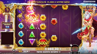 AWESOME WIN on GATES OF OLYMPUS 1000 Xmas! #slot #pragmaticplayslot #gatesofolym