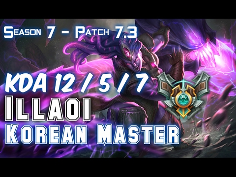 ILLAOI KOREAN MASTER vs NAUTILUS Top - Patch 7.3 KR Ranked