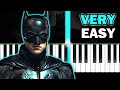 THE BATMAN (2022) - Theme - VERY EASY Piano tutorial