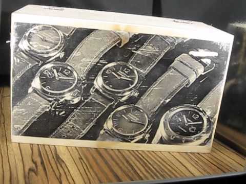 Panerai vintage wood box for Unitas cortebert venus