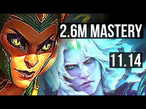 CASSIOPEIA vs VIEGO (MID) | 2800+ games, 2.6M mastery, 7/1/6, Dominating | KR Diamond | v11.14