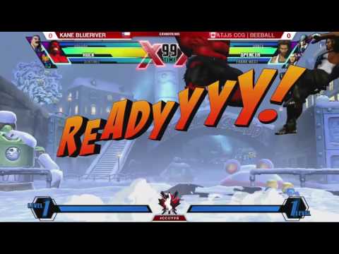 Canada Cup Gaming Vancouver series Kane Blueriver vs JJATJJ5 CCG Beeball Umvc3