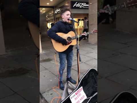 Alfie Sheard busking- Fast car Tracy chapman