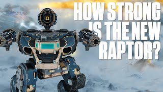 How Strong is the NEW Robot Raptor? War Robots Raptor Gameplay