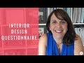 Interior Design Questionnaire for Clients (Get the answers you need from clients)