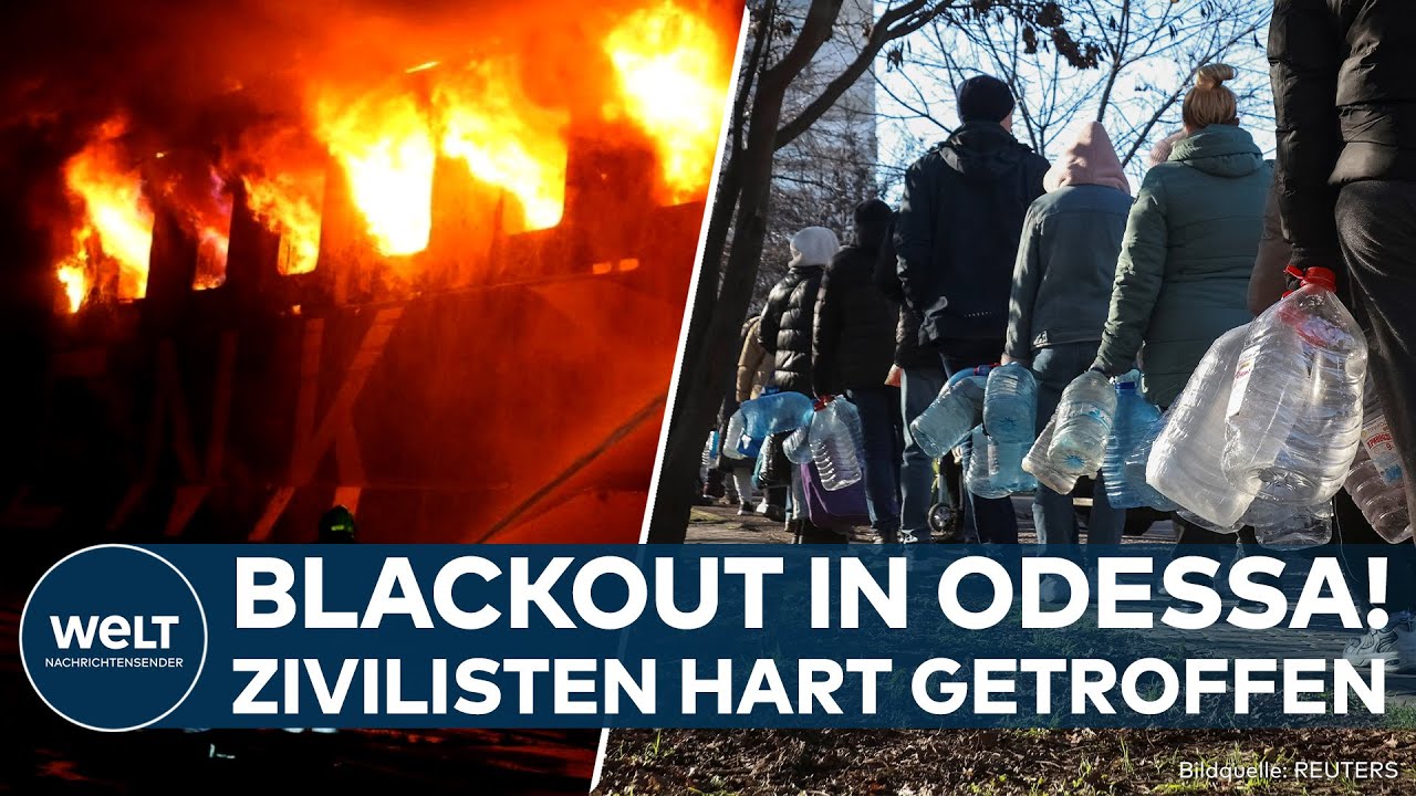 UKRAINE-KRIEG: Odessa nach russischen Attacken im Dunkeln! Eine Million Haushalte ohne Strom