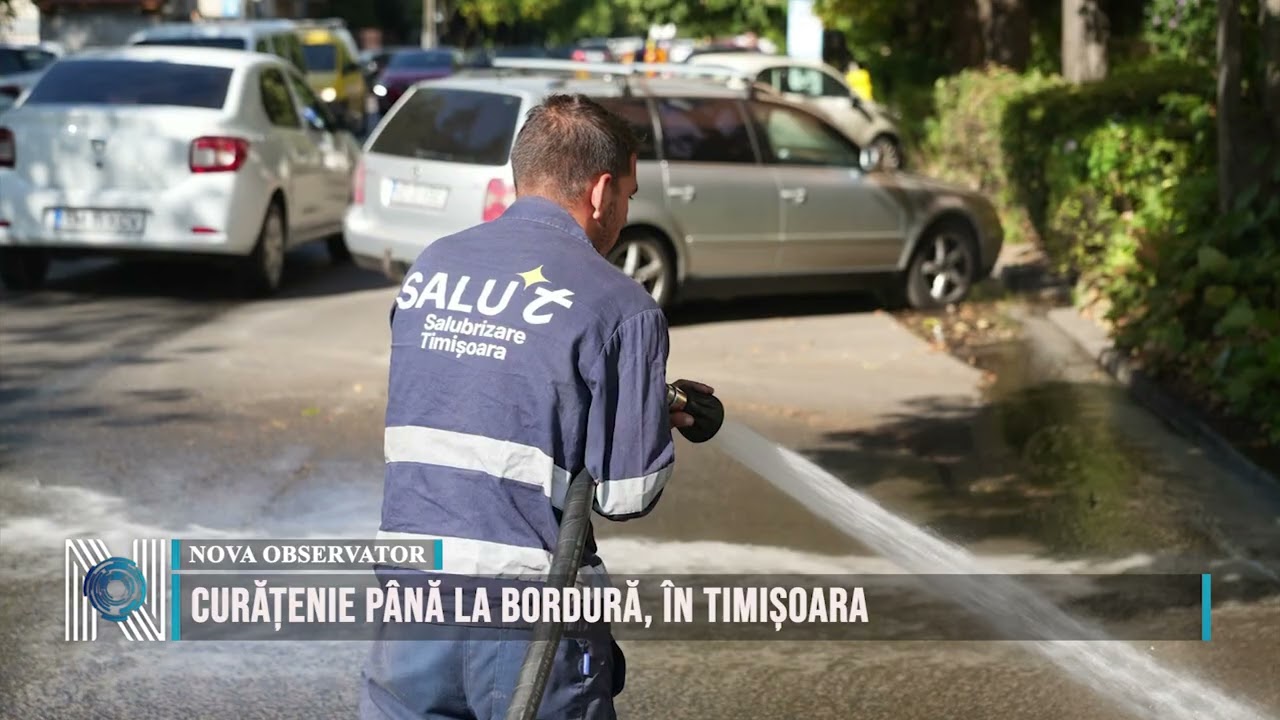 Curățenie până la bordură, în Timișoara