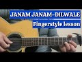 Janam Janam - Dilwale Guitar Fingerstyle lesson | Hindi song fingerstyle lesson