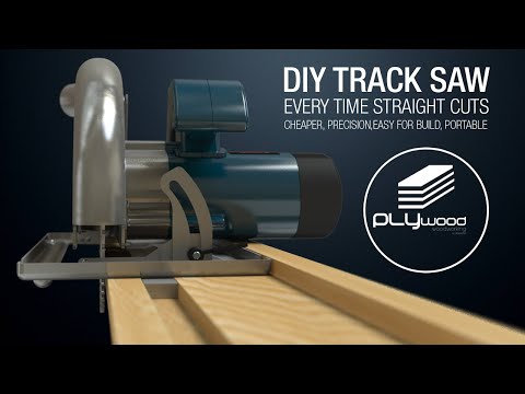 DIY Simple Circular Saw Track Saw Guide - Homemade track saw