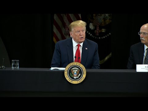 U.S. President Donald Trump has described the fire engulfing Paris' iconic Notre Dame Cathedral, as "a terrible sight to behold." The president made his remarks at the beginning of an event about the economy and tax reform in Minneapolis. (April 15)