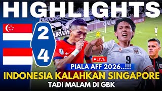 Download lagu 🔴HIGHLIGHTS! INDONESIA VS SINGAPORE (4-2) PIALA AFF 2026[HANYA SIMULASI] mp3
