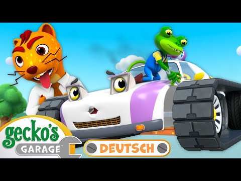 Oma gegen Ausrüstung | 60-minütige Zusammenstellung｜Geckos Garage Deutsch｜LKW für Kinder 🦎🛠️