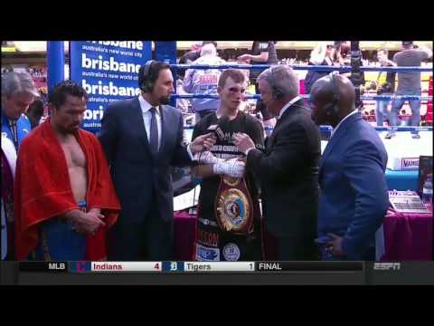 " I THOUGHT YOU LOST " - Teddy Atlas confronts Horn after Pacquiao VS Horn