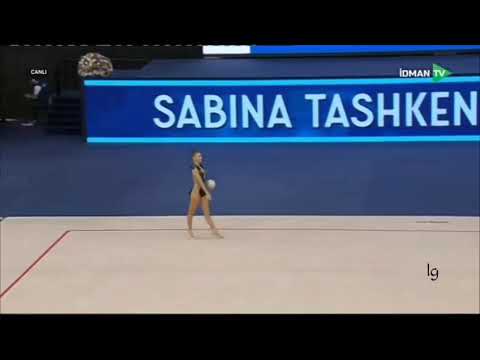 Sabina Tashkenbaeva Ball AA Qualifications World Cup Baku 2021
