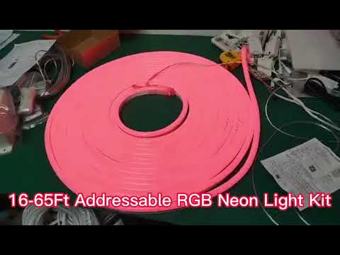 16-65Ft Addressable RGB Waterproof Neon Light Kit- superlightingled