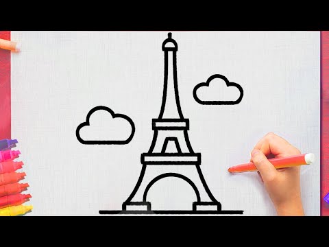 Comment dessiner LA TOUR EIFFEL facilement
