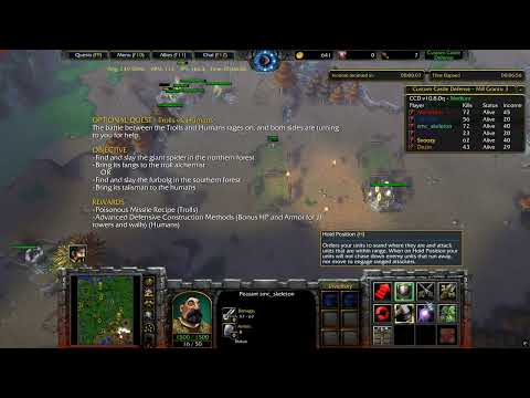 Warcraft III Custom Castle Defense Introduction! One of the best custom map