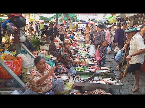 Life In Asian Market - Art Of Living In Phnom Penh - Cambodian Street Food