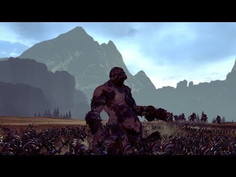 DISMOUNTED REIKSGUARDS vs GIANTS - Total War: WARHAMMER