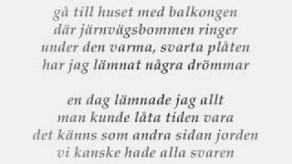 Lars Winnerbäck En Tätort På En Slätt   Med text