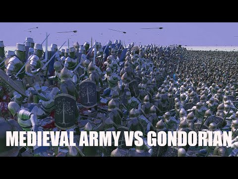 MEDIEVAL ARMY VS GONDORIAN | ULTIMATE EPIC BATTLE SIMULATOR