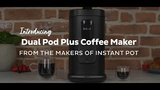 Instant Pot Pod, 3-in-1 Espresso, K-Cup Pod and Ground Coffee Maker, From  the Makers of Instant Pot with Reusable Coffee Pod for Ground Coffee, 2 to