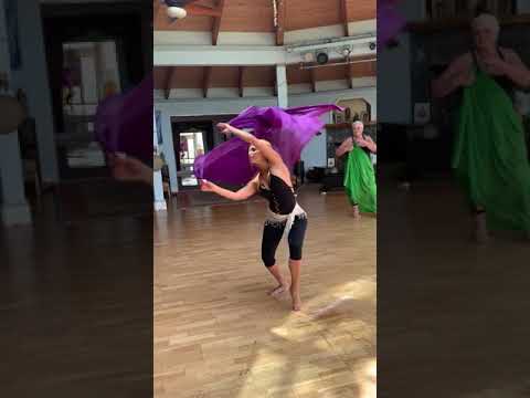 Purple veil dance