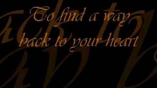 Backstreet boys Back to your heart (lyrics)