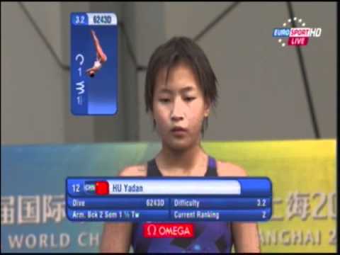 Szanghaj 2011: Kobiety 10m - Hu Yadan