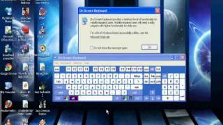 How to get the on screen keyboard in Windows XP