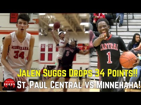 Jalen Suggs Takes Over With 34 Points! Minnehaha Academy VS St. Paul Central Recap!