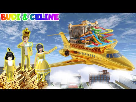 Yuta Mio, a Rich Kid, Has a Super Luxurious Gold Plane 🥳 There's a Waterboom Pool on the Plane