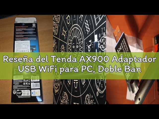 Vídeo relacionado con Tenda AX900 Adaptador USB WiFi para PC, Doble Banda 2.4G/5GHz, Antena WiFi 6dBi, Soft-Ap, MU-MIMO, WPA2, Windows 7/10/11, U11 Pro