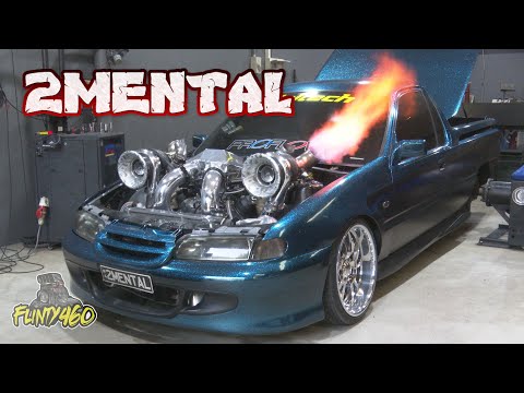 TWIN TURBO UTE "2MENTAL" HITS THE DYNO FOR TUNING
